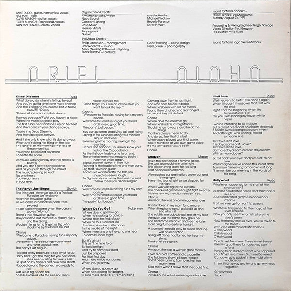 Ariel – Aloha (VG+/VG+) – LP, AU 1977 - Image 5