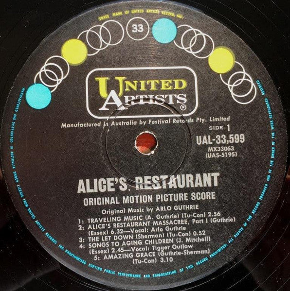 Arlo Guthrie, Garry Sherman – Alice's Restaurant (Original Motion Picture Score) (VG/VG+) – LP, AU 1969 - Image 3