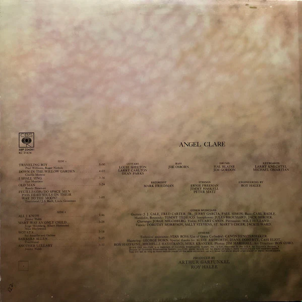 Art Garfunkel – Angel Clare (VG+/VG+) – LP, AU 1973 - Image 2