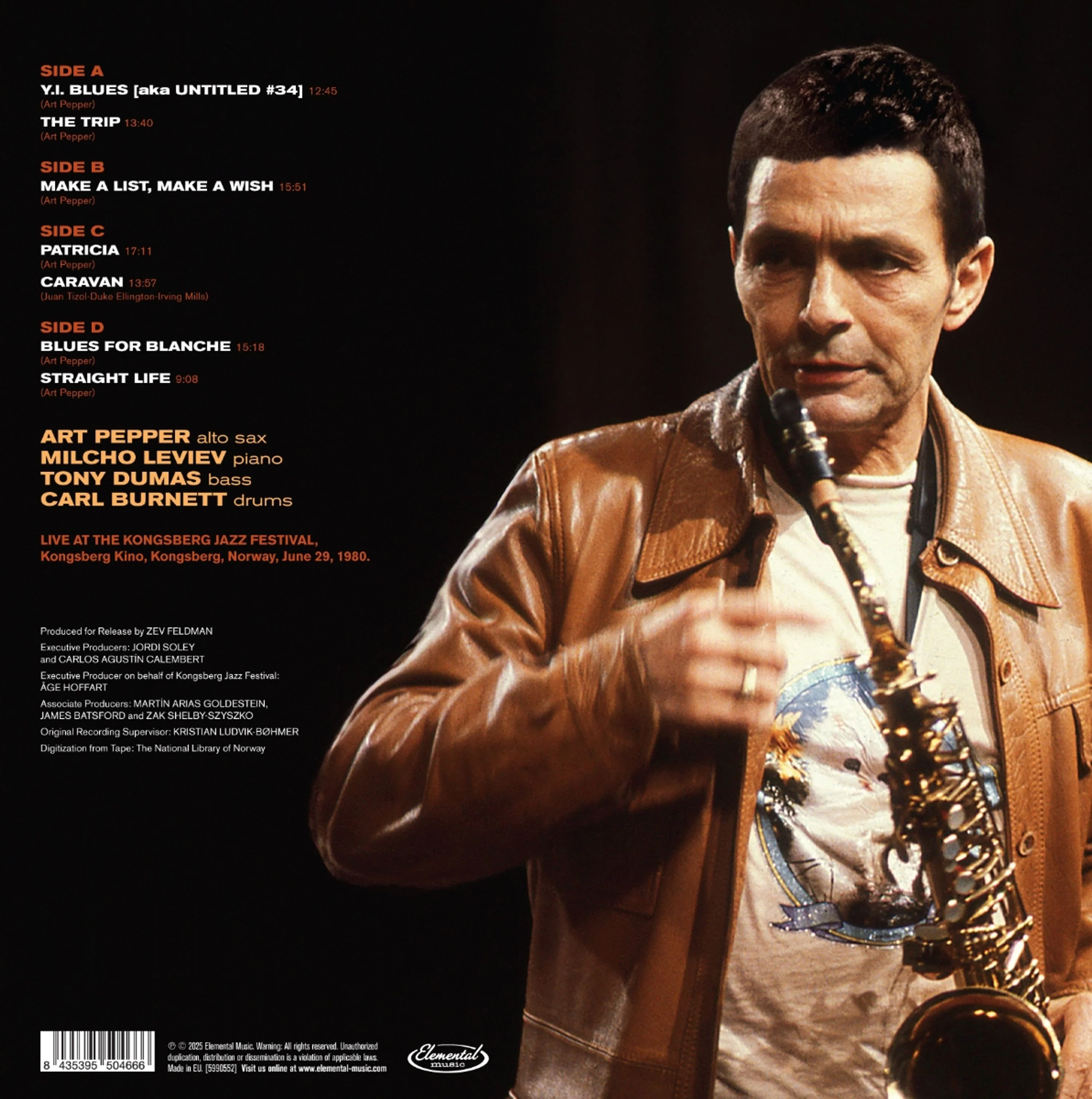 Art Pepper – An Afternoon In Norway (The Kongsberg Concert) (2xLP) - Image 4