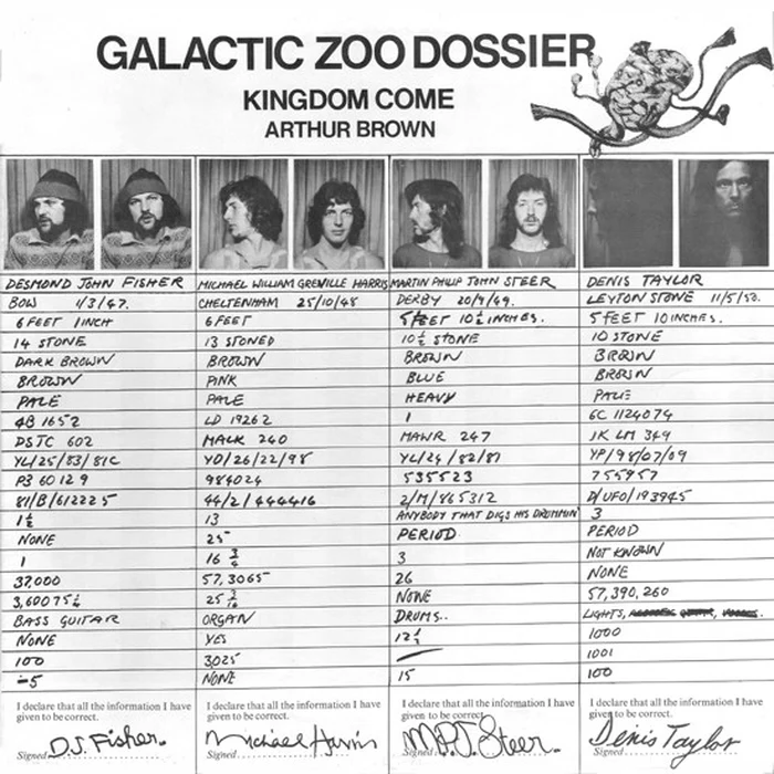 Arthur Brown's Kingdom Come – Galactic Zoo Dossier (E/E) – LP, UK 1971