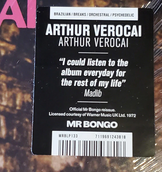 Arthur Verocai – Arthur Verocai (VG+/VG+) – LP, UK 2021 - Image 4
