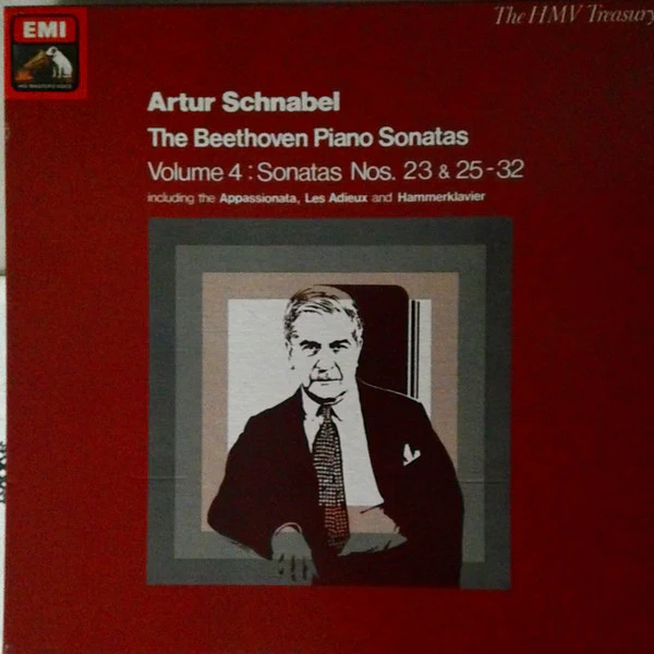 Artur Schnabel, Ludwig van Beethoven – The Beethoven Piano Sonatas Volume 4: Sonatas Nos. 23 & 25-32 (E/E) – 4xLP, UK 1981