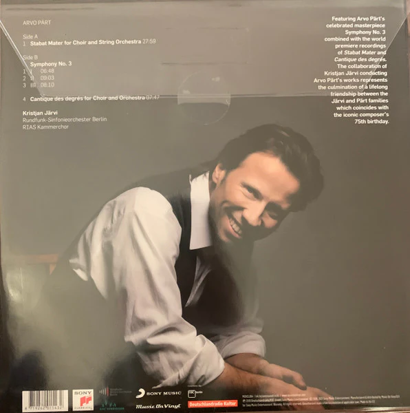 Arvo Pärt, Kristjan Järvi – Cantique (E/NM) – LP, EU 2021 - Image 2