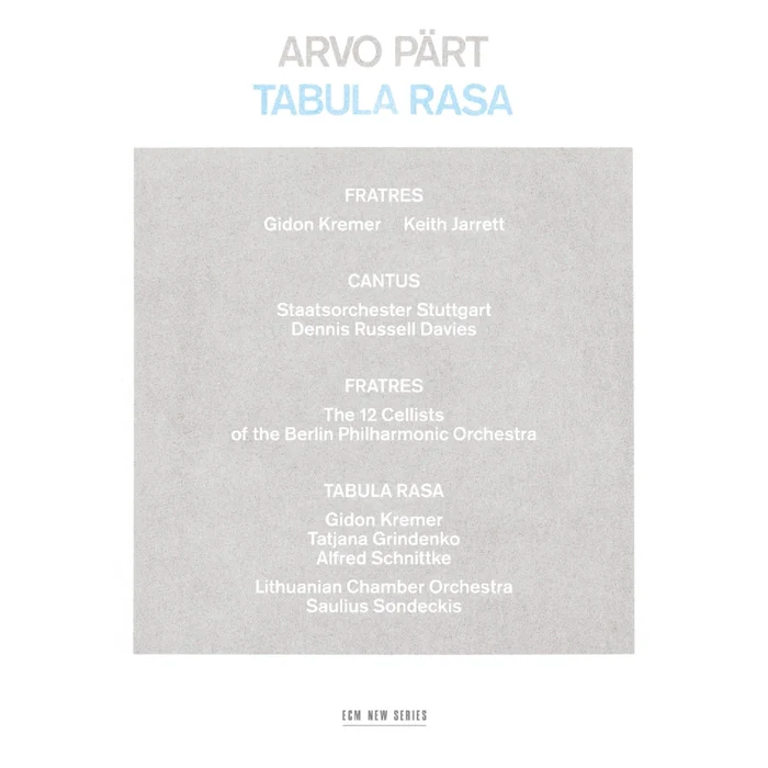 Arvo Pärt – Tabula Rasa (ECM)