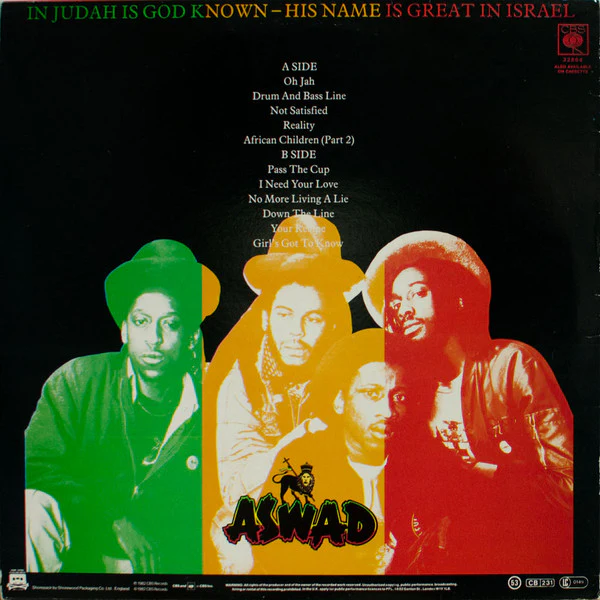 Aswad – Not Satisfied (VG/VG+) – LP, UK - Image 2