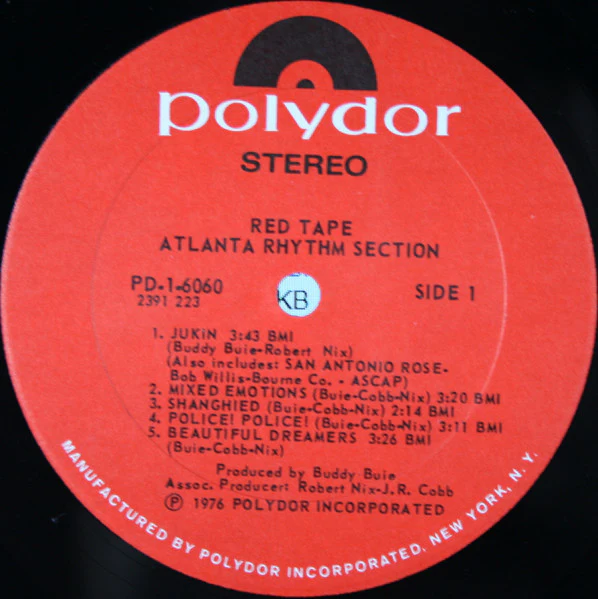 Atlanta Rhythm Section – Red Tape (VG+/VG+) – LP, US 1976 - Image 3