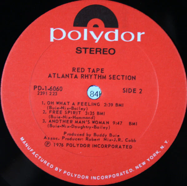 Atlanta Rhythm Section – Red Tape (VG+/VG+) – LP, US 1976 - Image 4