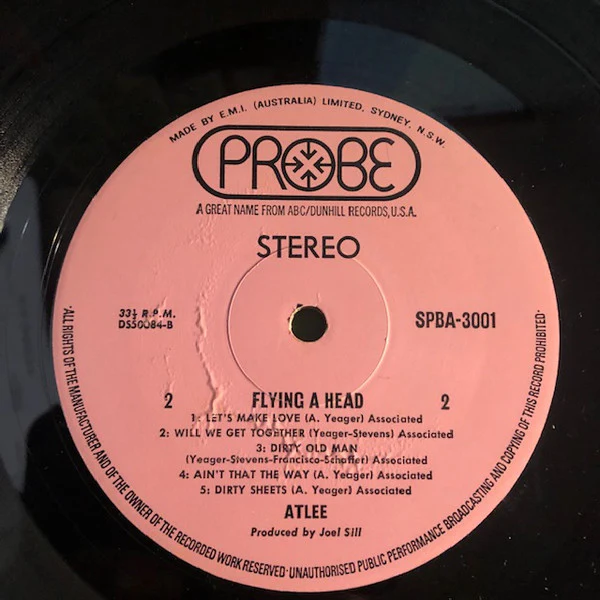 Atlee – Flying A Head (G+/VG) – LP, AU 1971 - Image 4