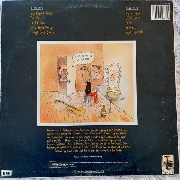 Australian Crawl – Phalanx (VG+/VG+) – LP, AU 1988 - Image 2