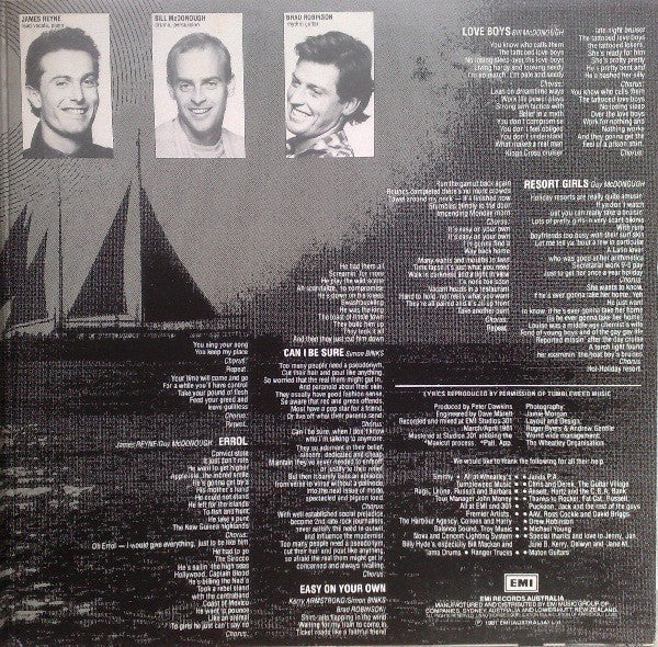 Australian Crawl – Sirocco (VG+/VG+) – LP, AU 1981 - Image 3