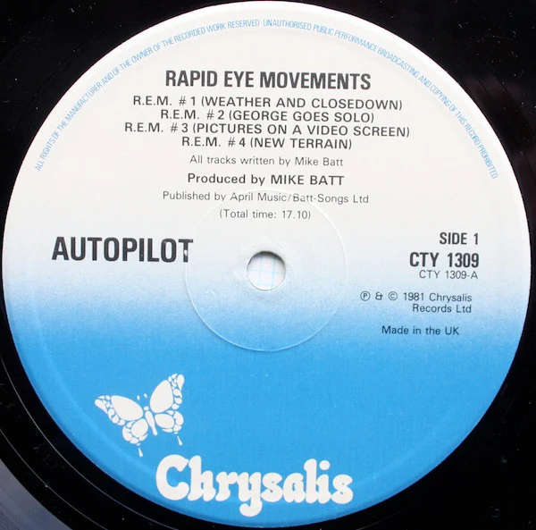 Autopilot – Rapid Eye Movements (NM/VG+) – 2xLP, UK 1981 - Image 3