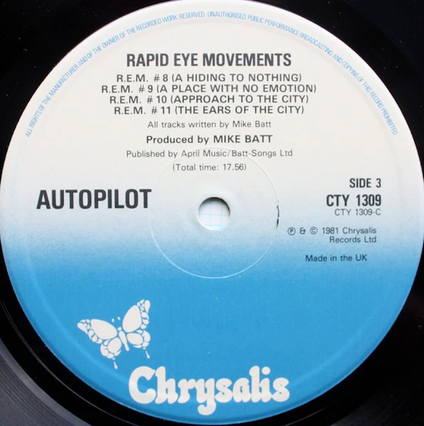 Autopilot – Rapid Eye Movements (NM/VG+) – 2xLP, UK 1981 - Image 5