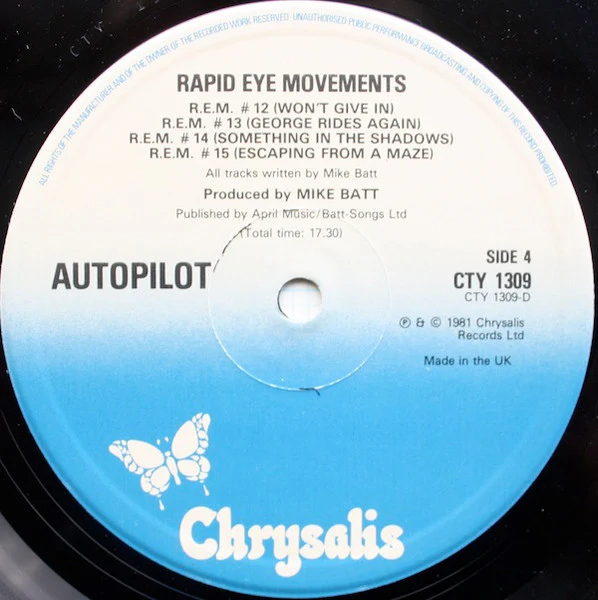 Autopilot – Rapid Eye Movements (NM/VG+) – 2xLP, UK 1981 - Image 6