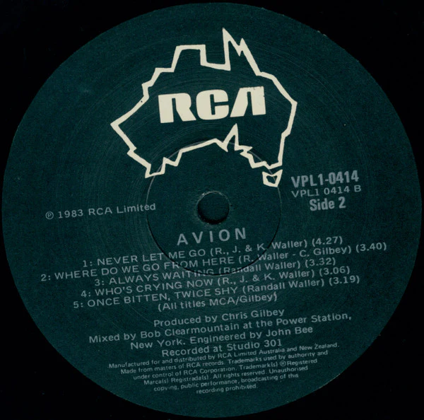 Avion – Avion (VG+/E) – LP, AU 1983 - Image 4