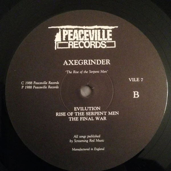 Axegrinder – The Rise Of The Serpent Men (VG/VG+) – LP, UK 1988 - Image 5