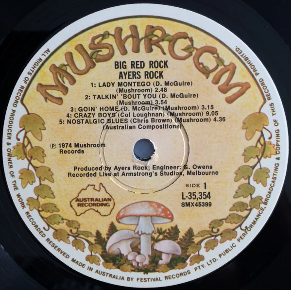 Ayers Rock – Big Red Rock (VG/VG) – LP, AU 1975 - Image 3