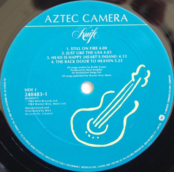 Aztec Camera – Knife (VG+/VG+) – LP, AU 1984 - Image 3