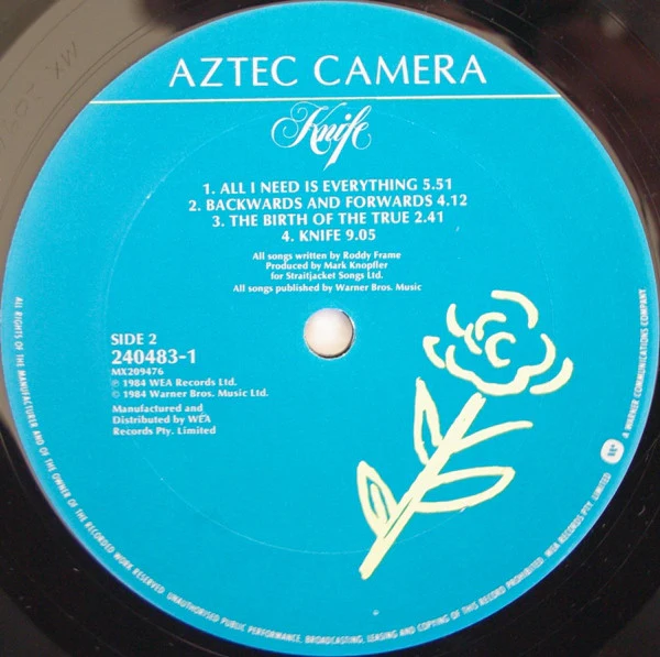 Aztec Camera – Knife (VG+/VG+) – LP, AU 1984 - Image 4