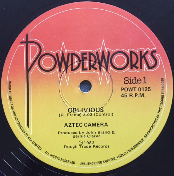 Aztec Camera – Oblivious (VG/Generic) – 12", AU 1983