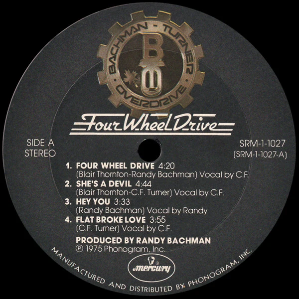 Bachman-Turner Overdrive – Four Wheel Drive (VG/VG+) – LP, US 1975 - Image 5
