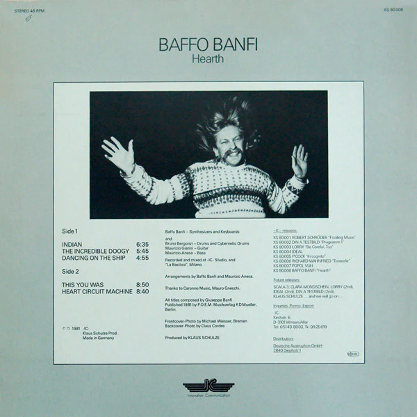 Baffo Banfi – Hearth (VG+/VG) – LP, DE 1981 - Image 2