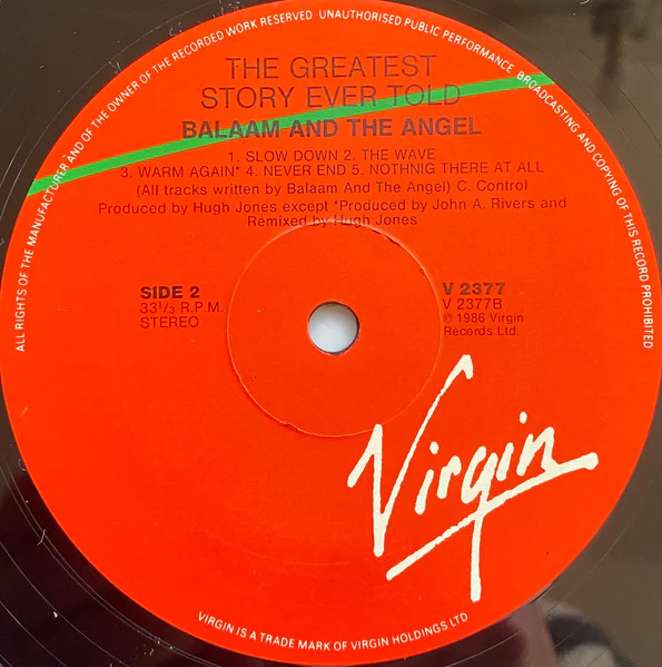 Balaam And The Angel – The Greatest Story Ever Told (VG+/VG+) – LP, AU 1986 - Image 6
