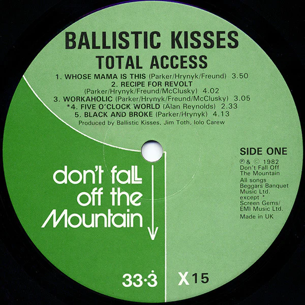 Ballistic Kisses – Total Access (VG+/VG+) – LP, UK 1982 - Image 6