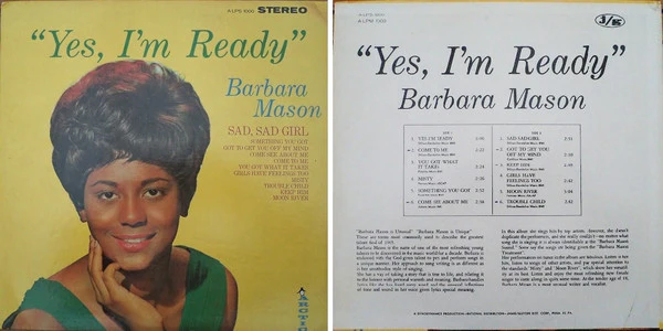 Barbara Mason – Yes, I'm Ready (VG+/VG+) – LP, US 2011 - Image 2