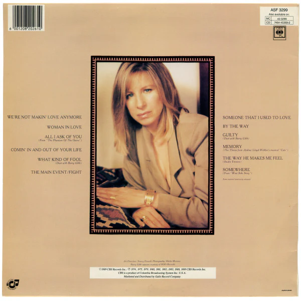 Barbra Streisand – A Collection (Greatest Hits...And More) (VG/VG+) – LP, ZA 1989 - Image 2