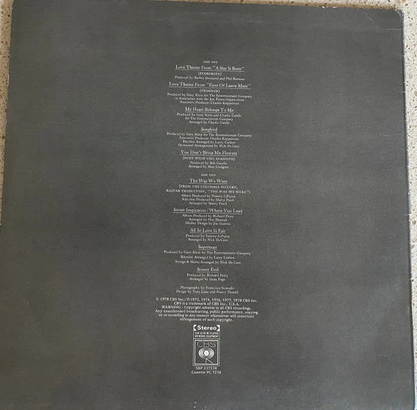 Barbra Streisand – Barbra Streisand's Greatest Hits - Volume 2 (E/VG+) – LP, AU 1978 - Image 2