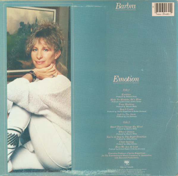 Barbra Streisand – Emotion (VG+/VG+) – LP, US 1984 - Image 2