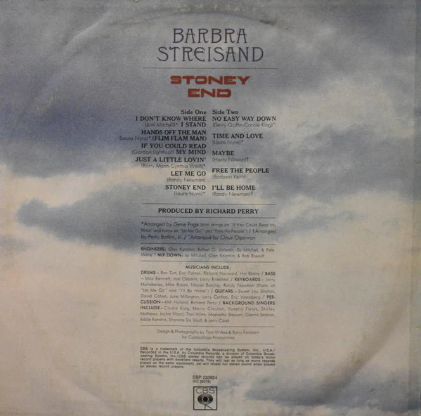 Barbra Streisand – Stoney End (VG+/VG+) – LP, AU - Image 2