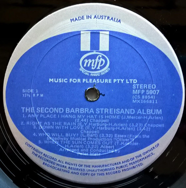 Barbra Streisand – The Second Barbra Streisand Album (VG/VG+) – LP, AU - Image 3