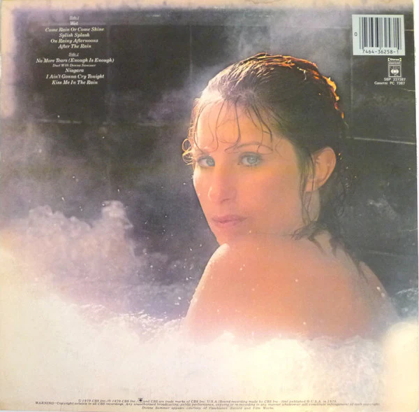 Barbra Streisand – Wet (VG+/VG+) – LP, AU 1979 - Image 2