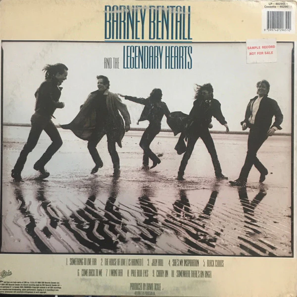Barney Bentall And The Legendary Hearts – Barney Bentall And The Legendary Hearts (E/E) – LP, AU 1988 - Image 2