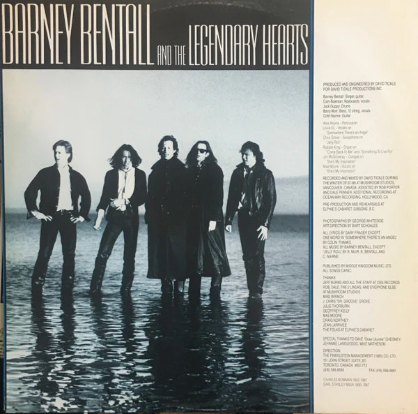 Barney Bentall And The Legendary Hearts – Barney Bentall And The Legendary Hearts (E/E) – LP, AU 1988 - Image 5