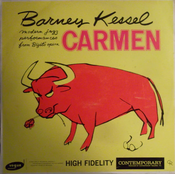 Barney Kessel – Modern Jazz Performances From Bizet's Carmen (E/E) – LP, AU 1959