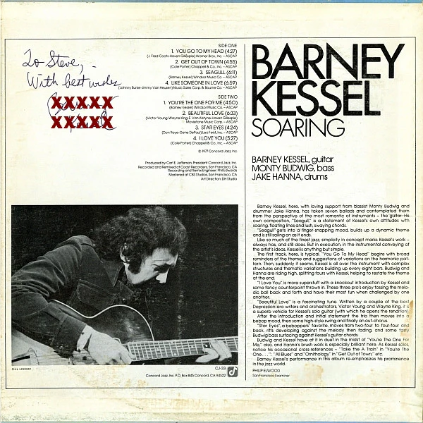 Barney Kessel – Soaring (VG/VG+) – LP, US 1977 - Image 2