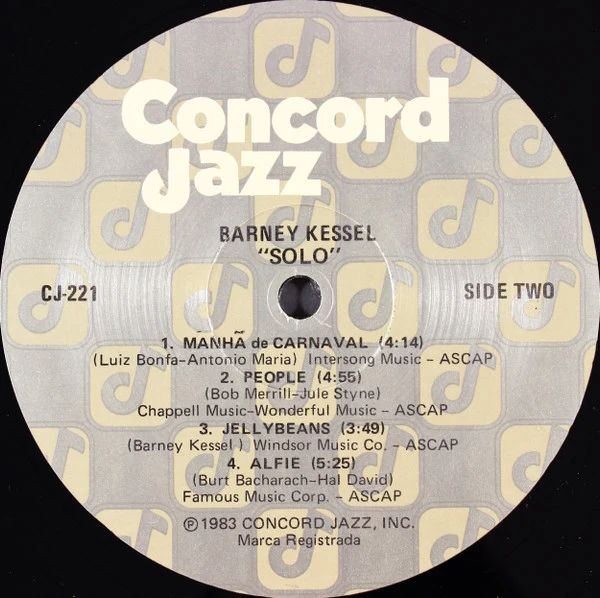 Barney Kessel – Solo (E/VG+) – LP, US 1983 - Image 4