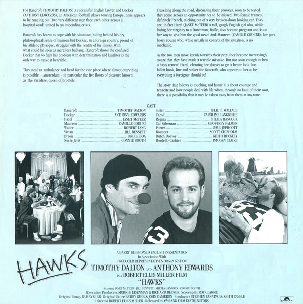 Barry Gibb – Music From The Original Soundtrack 'Hawks' (NM/E) – LP, AU 1988 - Image 4