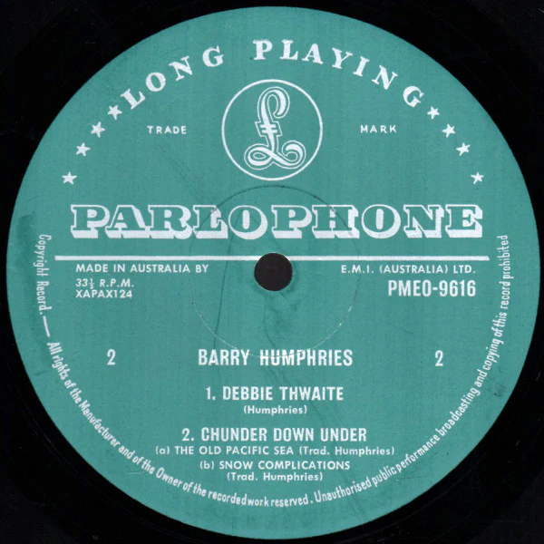 Barry Humphries – Barry Humphries (E/E) – LP, AU 1970 - Image 4