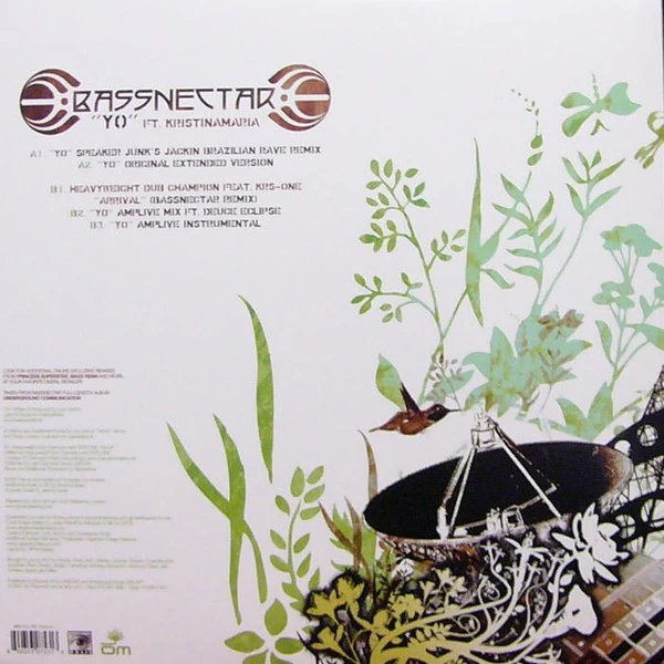 Bassnectar, Kristina Maria – Yo (VG/VG+) – 12", US 2007 - Image 2