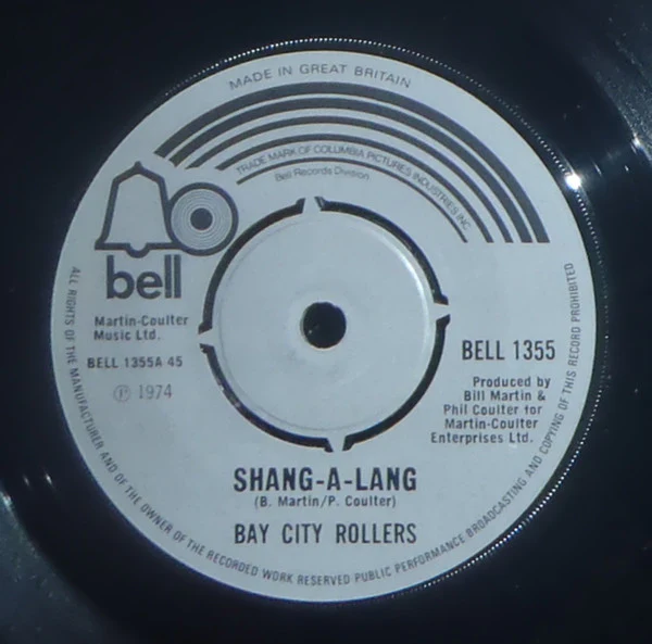 Bay City Rollers – Shang-A-Lang (VG+/Generic) – 7", UK 1974