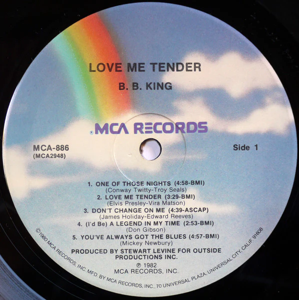 B.B. King – Love Me Tender (VG+/VG+) – LP, US 1982 - Image 3