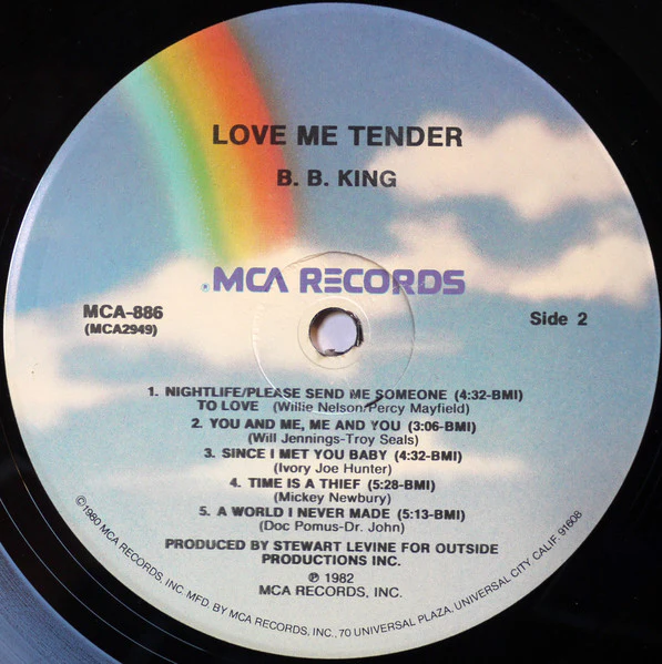 B.B. King – Love Me Tender (VG+/VG+) – LP, US 1982 - Image 4