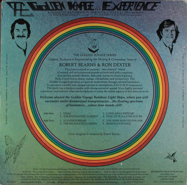 Bearns & Dexter – The Golden Voyage Vol. Four (VG/VG+) – LP, US 1982 - Image 2