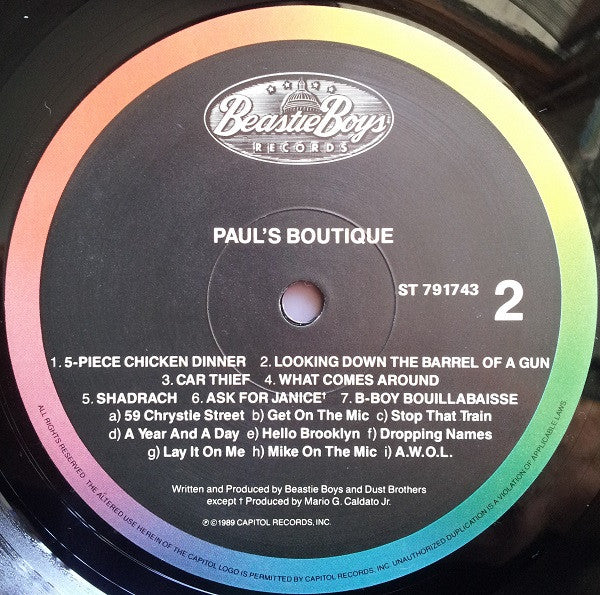 Beastie Boys – Paul's Boutique (G+/VG) – LP, AU 1989 - Image 8