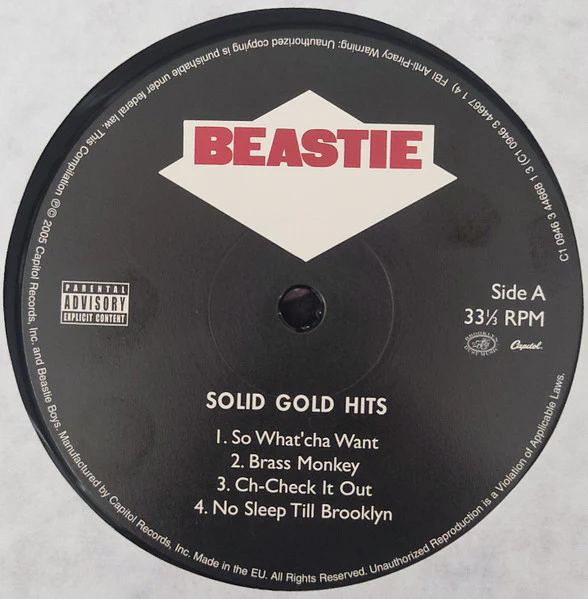 Beastie Boys – Solid Gold Hits (VG+/VG+) – 2xLP, EU 2023 - Image 3