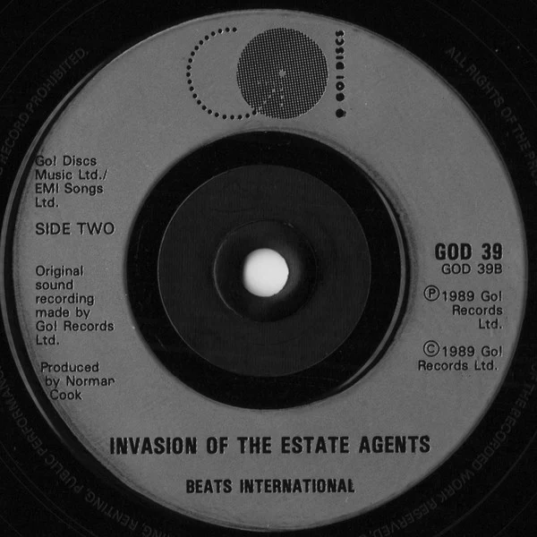 Beats International – Dub Be Good To Me (VG+/VG+) – 7", UK 1990 - Image 4